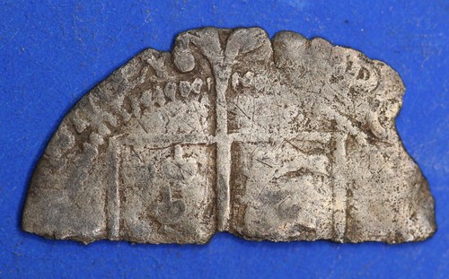 Tudor hammered cut half - , penny