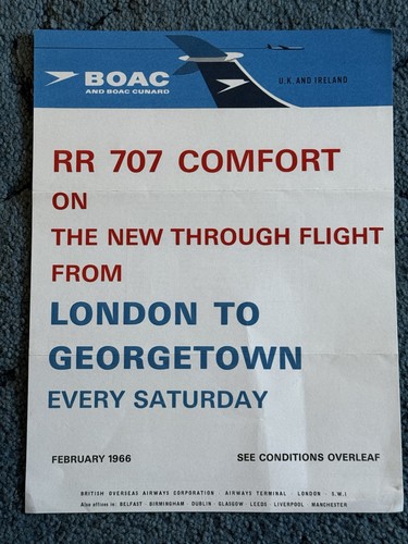 Vintage 1966 boac - 1966,