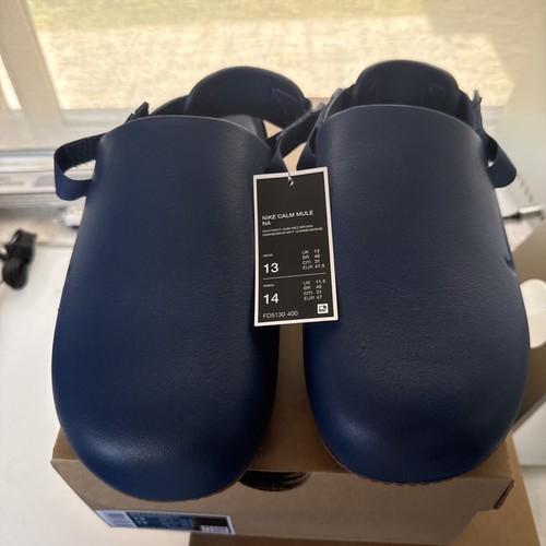 Nike calm mule navy - nike, sz