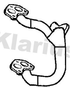 Exhaust pipe front fits subaru - pipe,