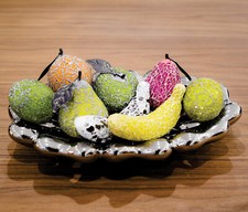 Mosaic Glass Pear Without Leaf