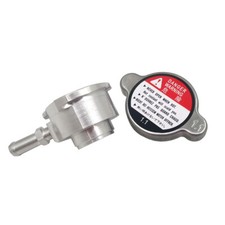 Aluminum Weld On Radiator Filler Neck And 1.1bar Radiator Cap Natural 