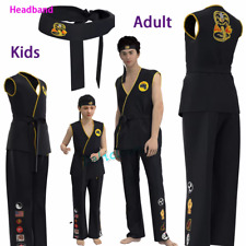 Karate Kid Cobra Kai Cosplay Costume - Daniel LaRusso/Johnny Uniform w/ Headband