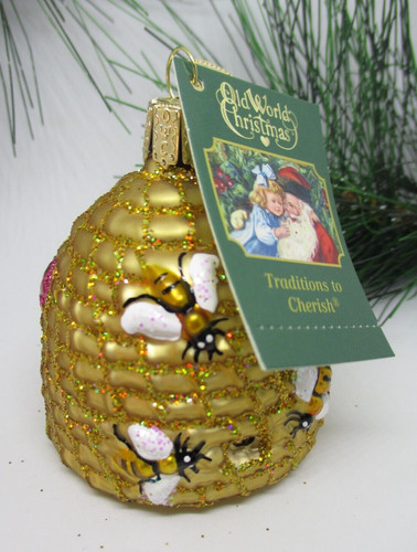 Old world christmas glass bee - old,