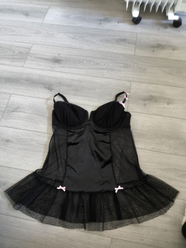 Ann summers black pink sheer - summers,