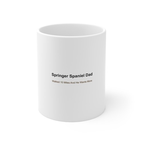 Funny springer spaniel dad mug - spaniel,
