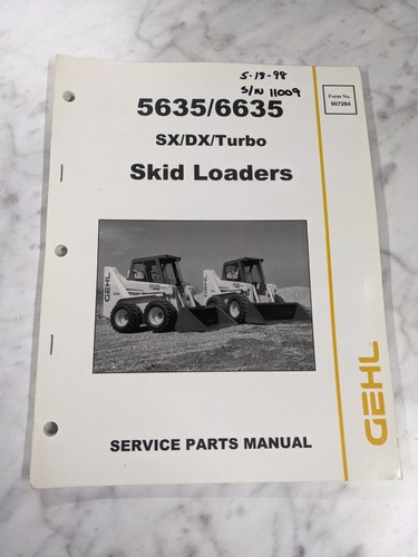 Gehl service parts list manual - gehl,