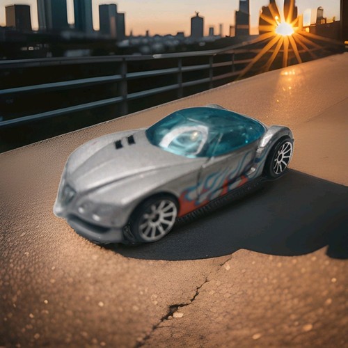 Silver with flames - silver,