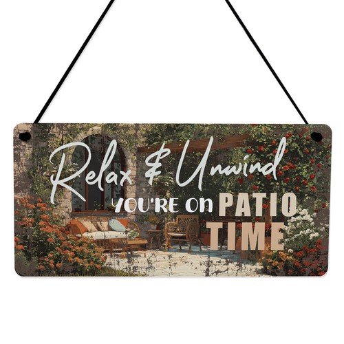 Patio sign for garden - patio,