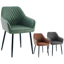 2/4 X Dining Chairs PU Leather