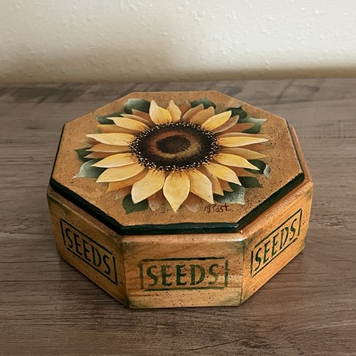 Vintage sunflower hand painted - sunflower,