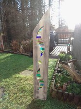 Stained Glass Garden Sculpture