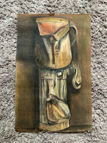 Pastel drawing vintage - pastel,