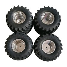 Tamiya BULLHEAD/CLODBUSTER chrome Wheelset.VGC.