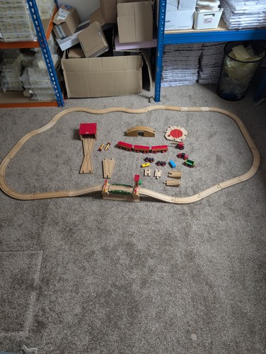 Vintage brio wooden - train, set