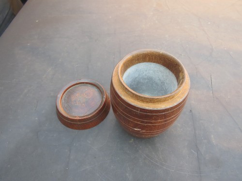 Barrel from the teak hms - the, of