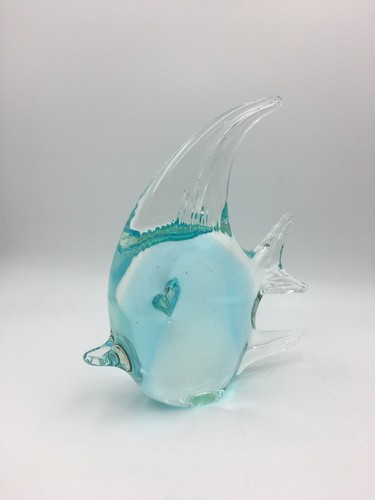 Vintage art glass angel fish - ,