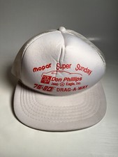 Vntg SnapBack Don Phillips Hat Jeep Eagle MD 75 80 Drag A Way Mopar Wilcom Cap