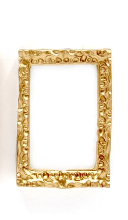 Golden ornate picture frame - golden,