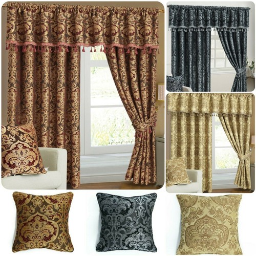Georgia jacquard curtains pair - georgia,