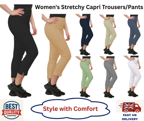 Women capri stretchy - women's,