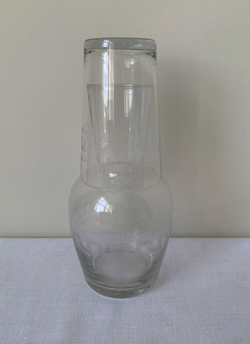 Victorian etched pall - etched,