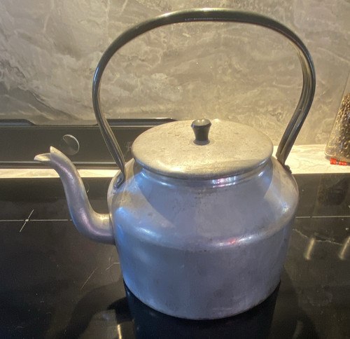 Silver aluminium stove - stove, top