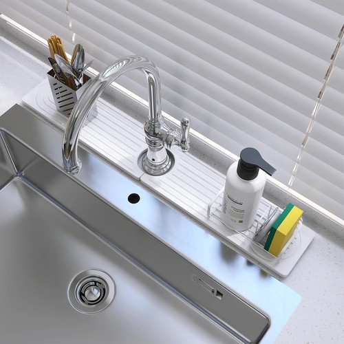 Stone faucet mat - faucet, kitchen