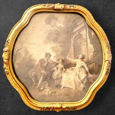 Antique Gesso Gilded Picture