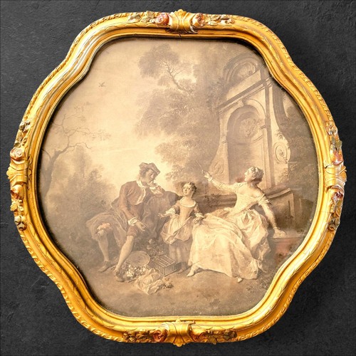 Gesso gilded picture frame - picture,