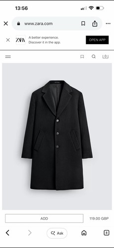 New zara oversized smart wool - zara,