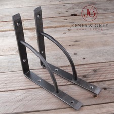 Pair hand forged metal iron - of,