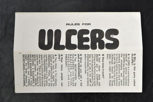 Ulcers board game rules - board, for