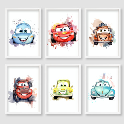 Cars disney cartoon wall - disney, art