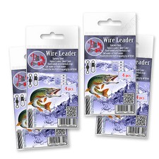 Trace Wire Leader Strong 50lb 23kg 50cm Nylon Coated Pike Sea Fishing