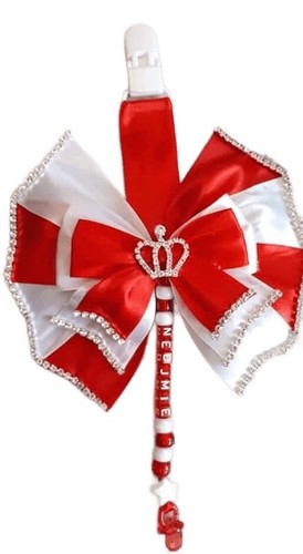 Red and white personalised - red,