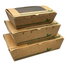 Kraft Window Salad Boxes Tuck