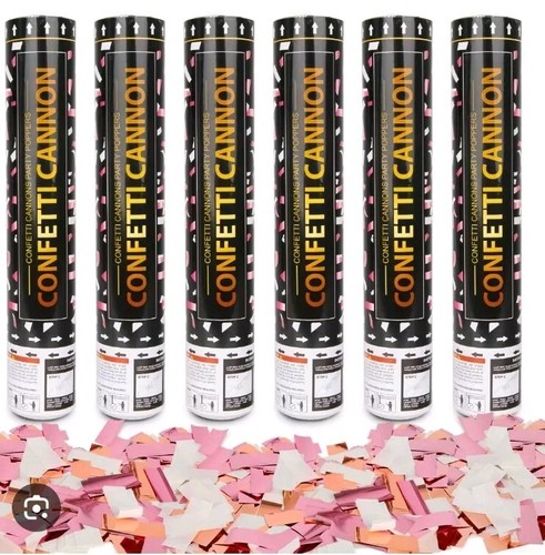 Confetti cannons rose gold - 4x,