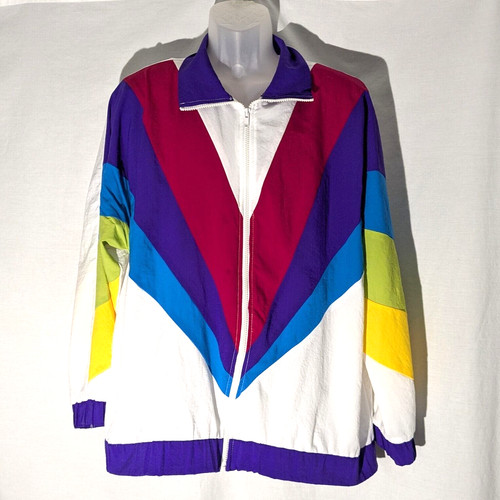 Vintage 80s rainbow - rainbow, colorblock
