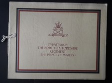5th Battalion North Staffordshire Regiment - service souvenir booklet
