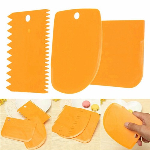 3pcs plastic icing - 3pcs, scraper