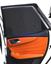 Car Window Shades For Kids/Pet Breathable Rear Window Sun Shade 2 Pcs Black New