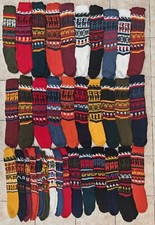 PERUVIAN ALPACA SOCKS WOOL PERU WARM KNITTED LEG WARMERS THERMAL BOOT WELLY LONG