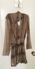 Zara leopard print chiffon - leopard,