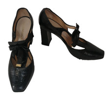 Emporio Armani Black Shoes Leather Size 3 1/2