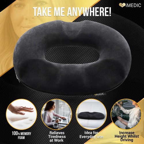 Donut cushion pillow memory - cushion,
