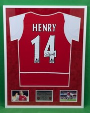 Thierry Henry Signed and Premium Framed Arsenal Shirt with COA