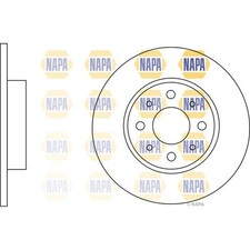 2x Brake Discs Solid For Alfa