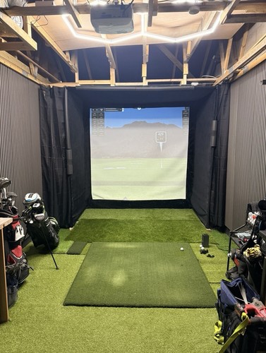 Golf simulator enclosure - golf,