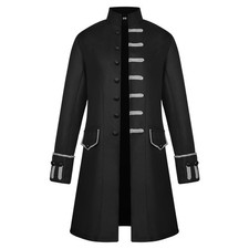 Gothic Jacket Frock Coat Steampunk Victorian Morning Steampunk Mens Retro